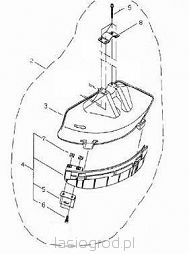 osłona głowicy górna Shindaiwa C3410 B450 B530