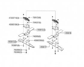 nóż zewn prosty T22-110 Solo by AL-KO 127575 127709