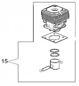 cylinder Oleo-Mac SPARTA 42 44 440