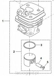 cylinder Dolmar 111 115 PS52 Makita DCS 520 5200