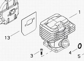 cylinder Shindaiwa 452 sam