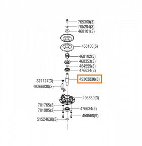 wałek piasty Solo by AL-KO T22-110 127575 127709