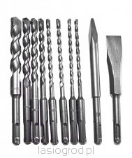 zestaw wierteł i dłut SDS-plus 10el