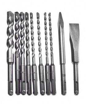 zestaw wierteł i dłut SDS-plus 10el